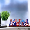thumbnail image 5 of HongHeng Clearance Under $2.00 Independence Day Decorations Red Blue Wooden Ornaments Flag Decorations Party Crafts, 5 of 6