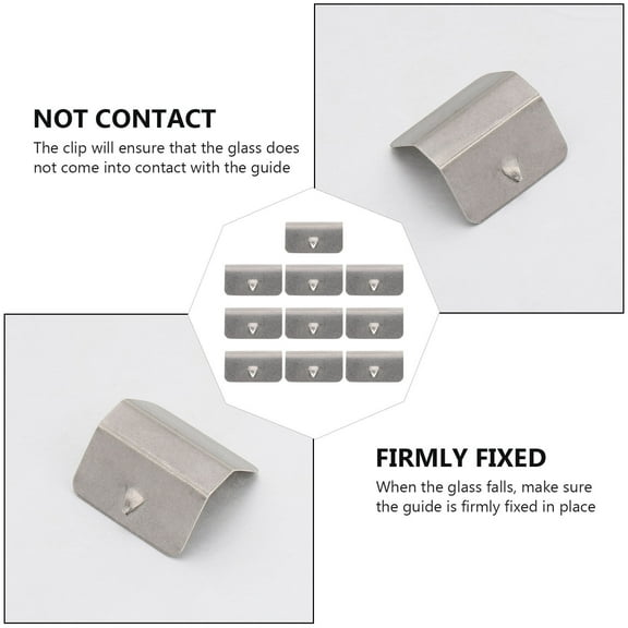 10 Pcs Wind Rain Deflector Channel Fitting Clip Replacement Metal Retaining Clips