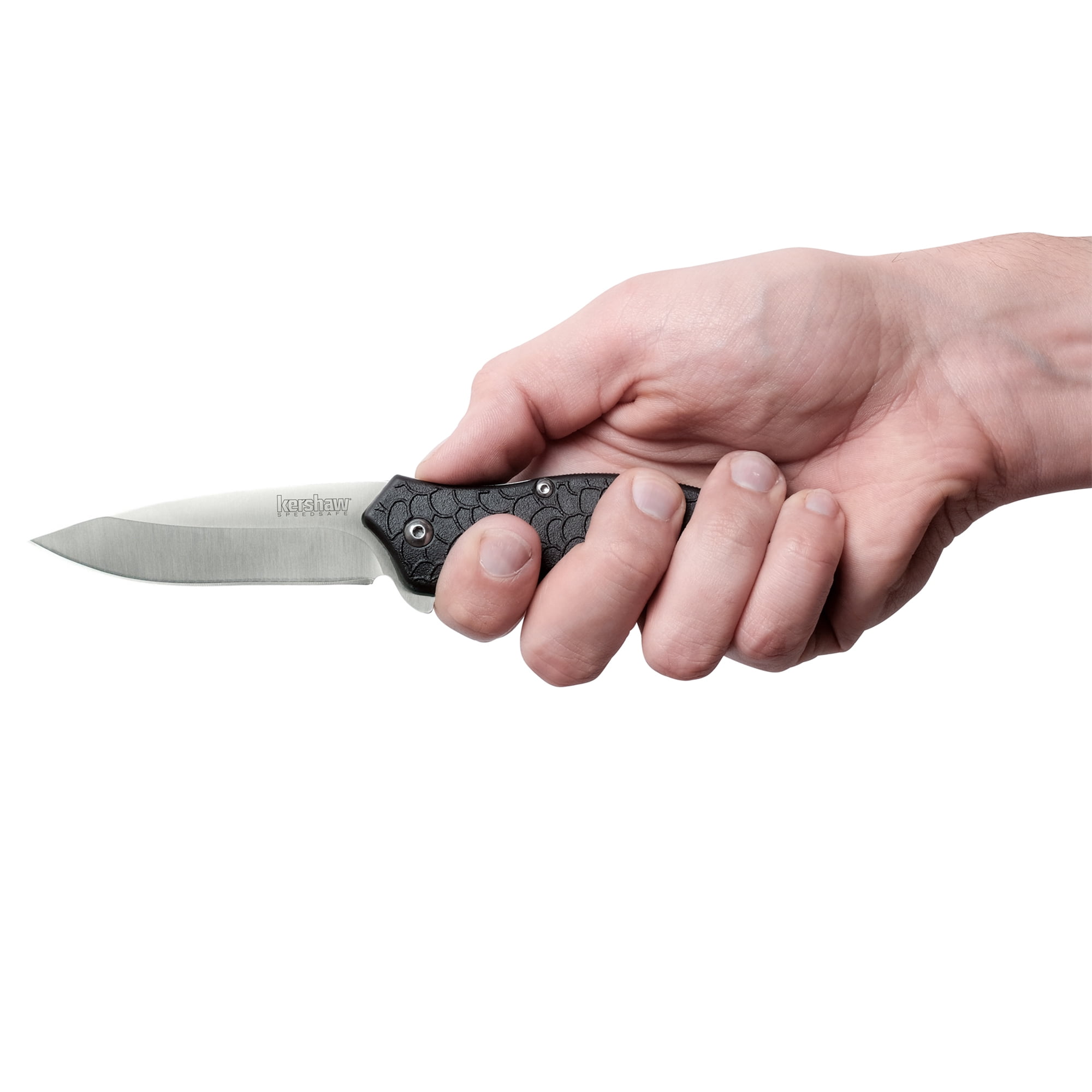 Kershaw Oso Sweet (1830), Folding Pocketknife, 3.1-Inch 8Cr13MoV Stainless Steel Blade, Satin Finish, Black Glass-Filled Nylon Handle, Liner Lock, Reversible Pocketclip, 3.2 OZ.