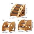 thumbnail image 4 of Wood Pet Stairs Steps For Small Dog And Cats Mobility Challenged Pet with Nonslip Surfaces For Secure Safe, 4 of 8