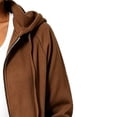 thumbnail image 5 of Nowekniz Women's Zip Up Hoodie, Long Tunic Fleece Sweatshirt Jacket, Long Sleeve Casual Fall Outerwear Coat with Pockets, 2026 Trendy Fall Outfits, 5 of 5