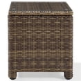 thumbnail image 3 of Crosley Furniture Bradenton Wicker / Rattan Patio End Table in Brown, 3 of 8