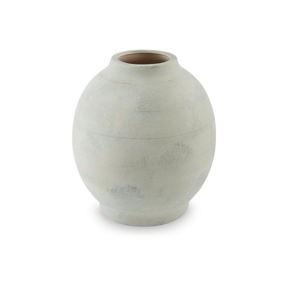 Signature Design by Ashley Clayson Vase, Distressed Sage Green Ceramic, 12 Inch Decorative Accent