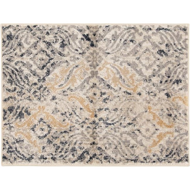 Central Oriental 7211AV46EC.150 3 ft. 3 in. x 5 ft. 3 in. Abstract Polypropylene Charsynn Rectangle Area Rug, Beige & Multi Color