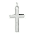thumbnail image 3 of Sterling Silver Platinum-plated Diamond-Cut Cross Pendant QC9700, 3 of 4