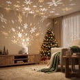 thumbnail image 3 of Dynamic Rotating LED Projector Light, USB-Powered LED Projector, Snowflake/Christmas/Ocean Dynamic Patterns, Multi-Angle Projection Base, for Meditation, Bedroom, Home Theater, 3 of 5
