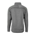 thumbnail image 3 of Men's Cutter & Buck Heather Gray Atlanta Falcons Mainsail Sweater-Knit Half-Zip Pullover Jacket, 3 of 3