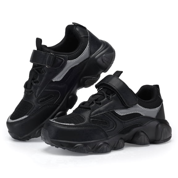 Kids Breathable Chunky Sneakers, Velcro, Non-Slip, Lightweight (Multi-Color)