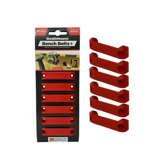 Stealthmounts Bench Belts  6Pk Red