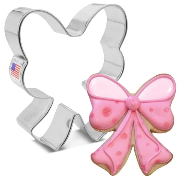 Classic Bow Cookie Cutter, 3.5" Made in USA by Ann Clark