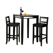 Home Styles Manhattan Black Pub Table and 2 Stools by HomeStyles