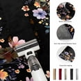 thumbnail image 5 of Hallway Runner Rug 2'x6', Black Spring Floral Kitchen Runner Rugs Non-Slip Carpet Mats, Elegant Flowers Farmhouse Botanical Bedside Rugs Runners Washable Floor Carpet for Bathroom Laundry Room, 5 of 8