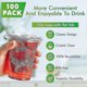 thumbnail image 2 of 12oz Clear Plastic Cups With Flat Lids - Pack Of 100 - Ideal For Ice Coffee, Smoothies, Slurpees, And Cold Drinks, 2 of 4