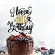 thumbnail image 5 of Cake Topper Ruscalin Feliz 40.º Cumpleaños Negro y Dorado, 5 of 7