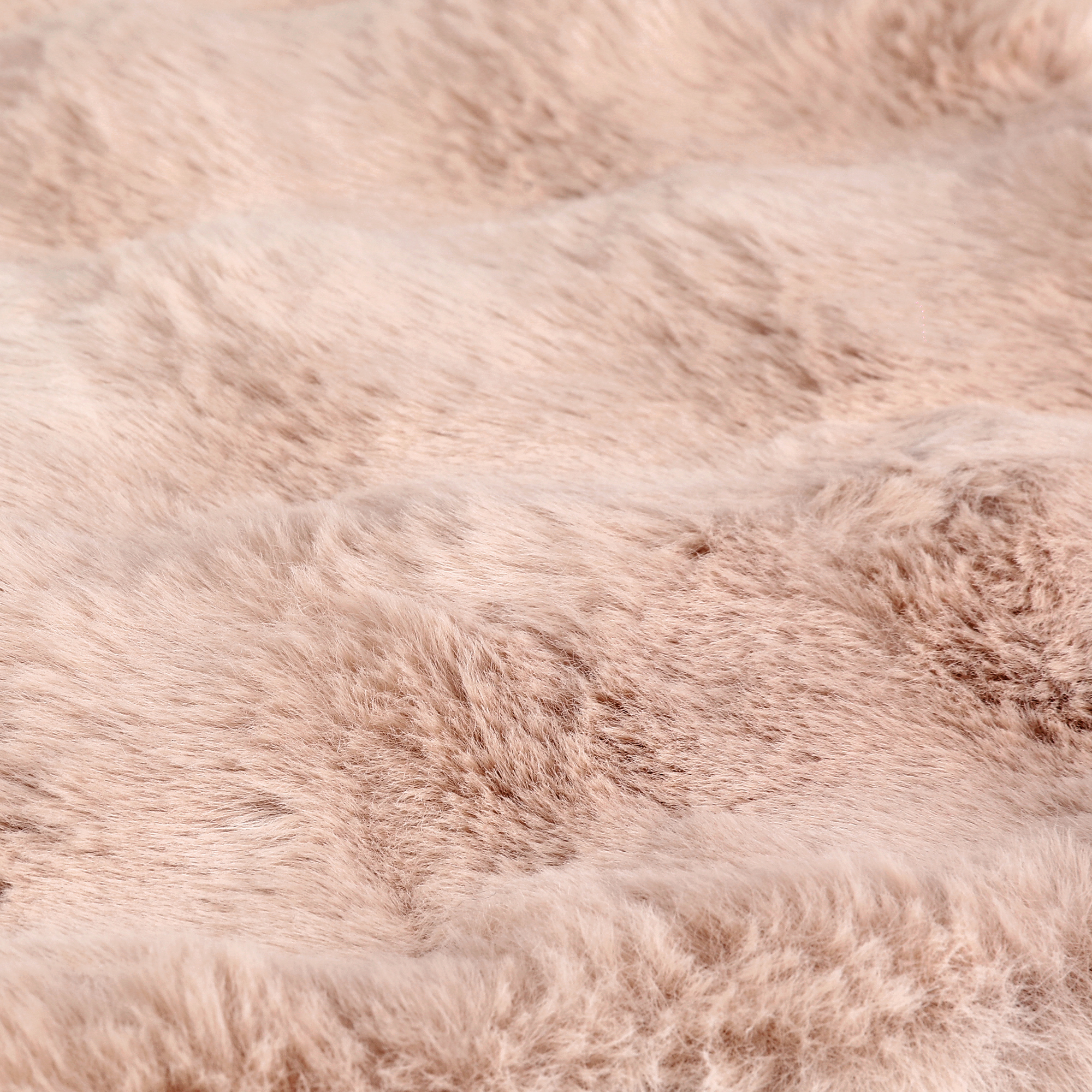 Unique Bargains Faux Fur Cozy Decorative Throw Pillow Covers Soft Plush Pillowcase 1 Pc Light Pink 18" x 18"