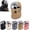 Khaki, variant on Unisex Outdoor Biking Hat with Goggles, 5-in-1 Fleece Hat and Neck | Detachable Face Cover Breathing Valve Windproof Fleece Lined Fur Ear Flap Hood Neck Warmer Cycling Snowmobile