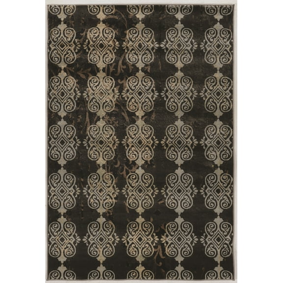 Jewel Royal Dark Beige Area Rug 5 x 76" Powerloomed 100% Polypropylene