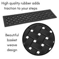 thumbnail image 4 of BirdRock Brands Rubber Basket Weave Design Stair Treads 10 x 30 in Rubber Black 2 Count, 2 Pack, 4 of 4