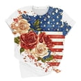 thumbnail image 5 of AnuYalue 250th Anniversary USA Shirt Women 4th of July Blouse 1776-2026 250 Years Tops Short Sleeve Crewneck Patriotic T-Shirts, 5 of 5