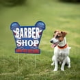thumbnail image 7 of Dimarongton Barber Shop Sign with Stake, 15 x 12 DS Coroplast, Blue, 7 of 7