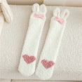 thumbnail image 2 of Aunavey Comfortable Bunny Slipper Socks - Cozy Indoor Socks for Adults and Kids, 2 of 2