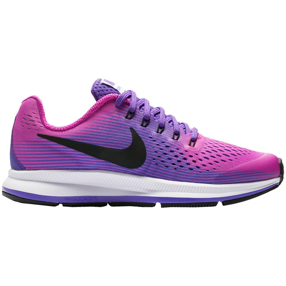 Nike - Nike Zoom Pegasus 34 (GS), Hyper Violet/Black-Hyper Grape, 7Y ...