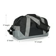 thumbnail image 5 of DALIX 14" Small Duffel Bag with Shoulder Strap, Black/Gray, 5 of 6