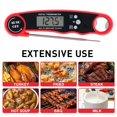 thumbnail image 4 of Laeeully Instant Read Digital Meat Thermometer, Calibrated with Backlight Collapsible Probe, Waterproof Kitchen Cooking BBQ Food Thermometer, 4 of 7