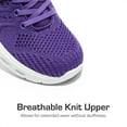 thumbnail image 2 of DREAM PAIRS Kids Boys Girls Fashion Sneakers Running Shoes Knit Athletic Shoes KD18001K PURPLE Size 9, 2 of 7