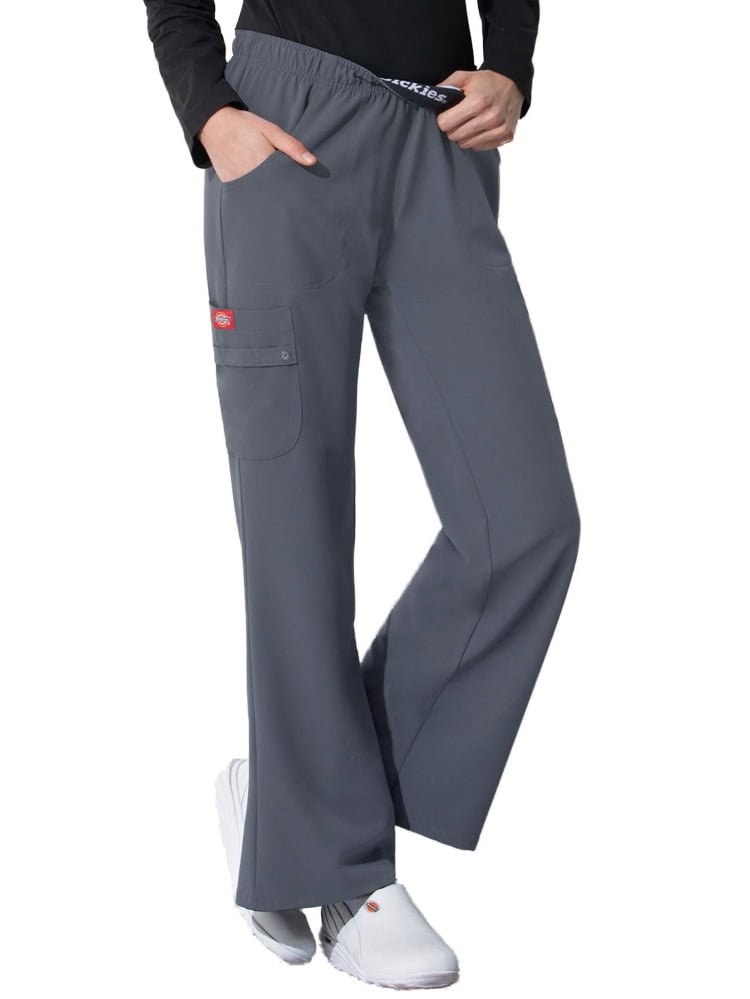 Elastic Waist Solid Scrub Pant 