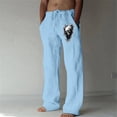 thumbnail image 2 of WEAIXIMIUNG Salopette pour Homme Brun Mode Homme Décontractée Numérique 3D Décontractée Jambe Droite Pantalon d'Affaires Style Quatre, 2 of 5