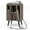 Gray, variant on Giantex Record Player Stand w/Charging Station & USB Ports, Nightstand Sofa Side Table, Storage Cabinet, Album Display Shelf, Grey Oak