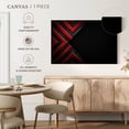 thumbnail image 5 of Elephant Stock Red Black Abstract Wall Art - Horizontal Canvas Wall Art - Living Room Wall Decor - Abstract Canvas - Black And Red Decor - 24" x 16", 5 of 8