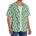 thumbnail image 2 of Goofa Dinosaurs on Roller Skater Printed Men's Casual Short-sleeved Shirt,Lightweight Breathable Button-down,Summer Casual men's top,Versatile Fashion shirt-4X-Large, 2 of 7