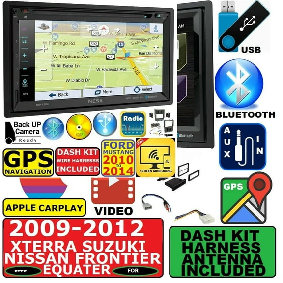 2010-2014 MUSTANG NAVIGATION GPS BLUETOOTH TOUCHSCREEN CD/DVD AUTO Car Stereo