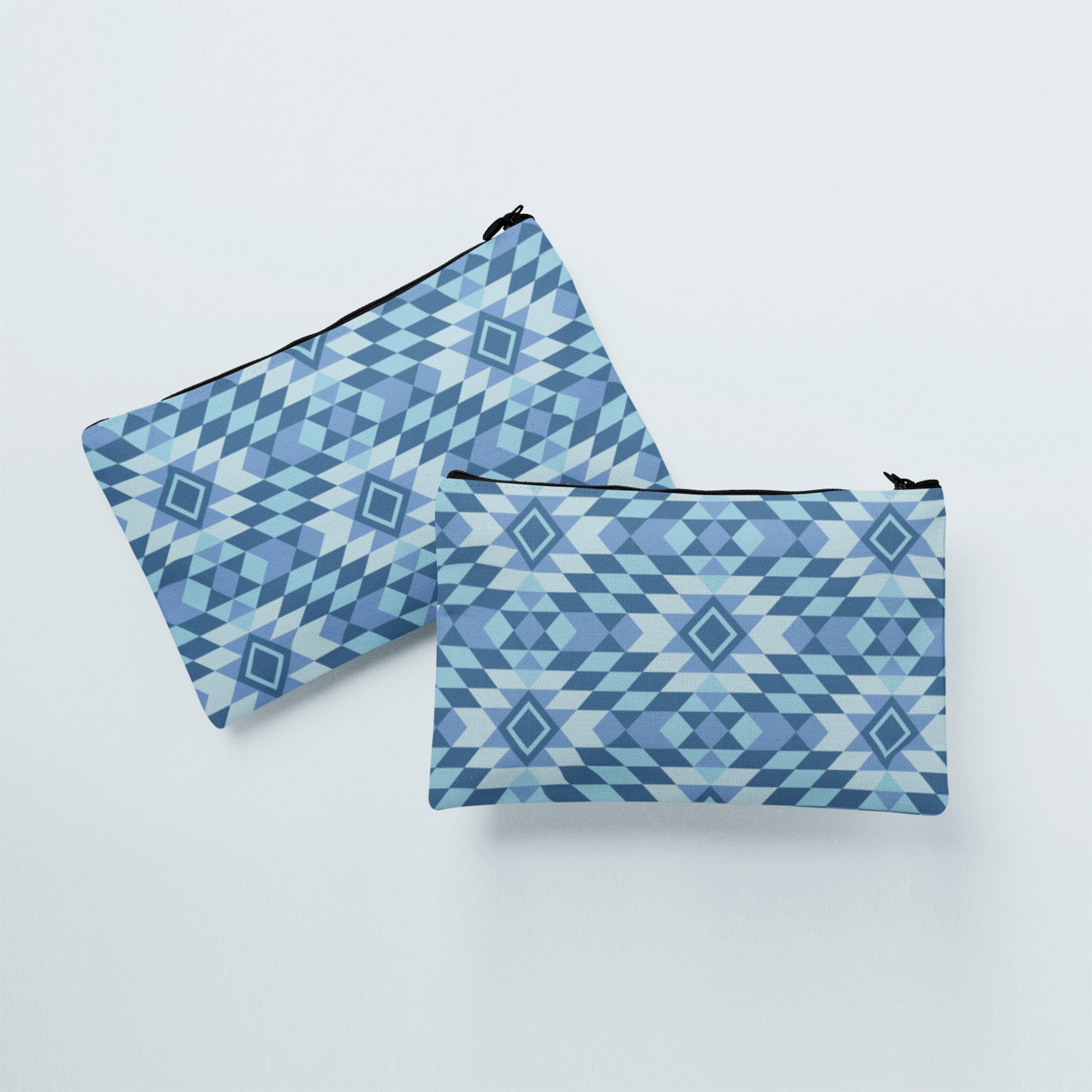 1 Yard 100% Cotton Killim Pattern, Blue, 44" Wide for Quilting & Sewing by David Textiles