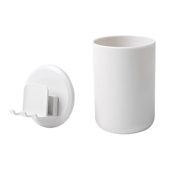 Bewildely 1 Uds estante de soporte cepillo de organizador de de cepillo de eléctrico soporte montado en la pared taza Juegos de accesorios de baño No.01 Bewildely HA001312-01B