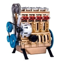 BESTSKY Model Desktop Engine,4-Cylinder-Inline Car Engine Model Building Kit Adult Mini DIY Engine Model Toy