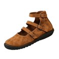 thumbnail image 2 of Willtoo Womens Ankle Strap Flat Shoes Casual Round Toe Walking Shoes with Metal Buckles Comfortable Non Slip Mary Janes, 2 of 5