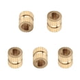 thumbnail image 1 of HUGFEGWE M3x5mm Female Thread Knurled Nuts,100PCS Hx5mm OD Brass Threaded Insert Embedment Nuts Hydraulic Welded Joint Injection Molding Assortment Kit for 3D Printing Injection Molding CJB91-24988, 1 of 7