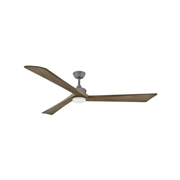 80 inch 3 Blade Ceiling Fan with Light Kit-Graphite Finish Bailey Street Home 81-Bel-4466578
