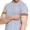 thumbnail image 4 of Playera Para Hombre Lisa Color Gris Claro Básica Manga Corta Cómoda 770213 gris EG Incógnita 770213, 4 of 4