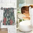 thumbnail image 7 of Yayeee 2 Pack Hand Towels for Bathroom 100% Cotton 16" x 28" Soft Absorbent Kitchen Towel, Green Christmas, 7 of 7