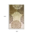 thumbnail image 4 of 8' X 10' Greens And Browns Floral Power Loom Non Skid Area Rug, 4 of 9