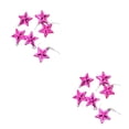 thumbnail image 2 of Bewildely Paquete de 6 decoración de estrellas de plástico para árbol de Navidad de interior, dormitorio, Navidad, Año Nuevo, cumpleaños, Type1 NO1, 2 of 6