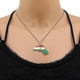 thumbnail image 2 of Collar con Colgante de mapa de la bandera del Kurdistán Yashi Acero inoxidable Plata, 2 of 4