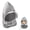 gray, variant on Clear Safety Face Shield for Grinding & Cutting, Face Shield Kit for Grinding & Cutting, Scratch Resistant Face Protection for Grinding, Shop, Industrial Use - Gray