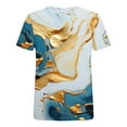 thumbnail image 5 of Qertyioot Liquidation T-Shirt d'Été à Col Rond Imprimé Décontracté à Manches Courtes pour Hommes, 5 of 5