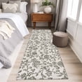 thumbnail image 5 of Sage Green Leaf Large Area Rugs for Bedroom Living Room, Soft Non Slip Carpet Bedside Rug, Retro Farmhouse Plant Floral Branch Rectangular Floor Cover Kitchen Accent Rug 2'x6' for Dining Room/Office, 5 of 9