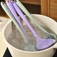 thumbnail image 5 of Silicone Slotted Spoon, Non-Stick Heat-Resistant Kitchen Utensil for Draining and Stirring, 32x10cm, 5 of 5